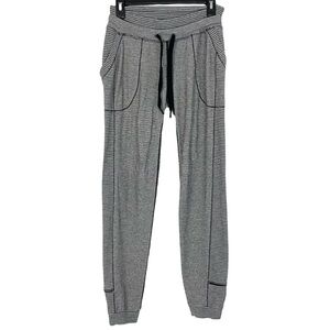 Lululemon Athletica Gray Striped Joggers